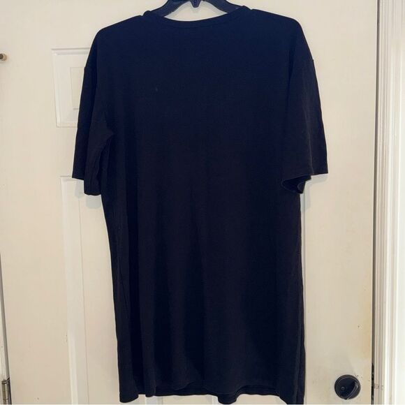 Eloquii Black Sheath Dress with Silver Button Sleeve Detail - Picture 2 of 4